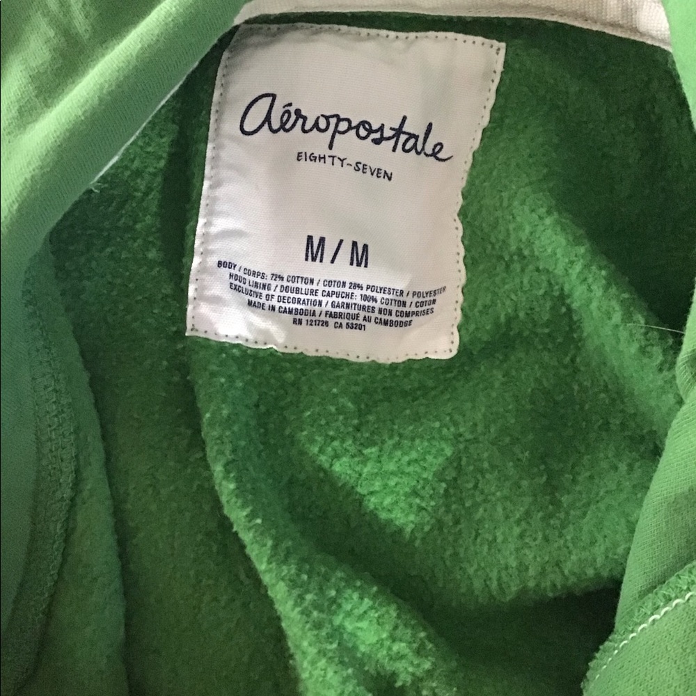 Juniors Aeropostale Green Hoodie med slim fit - Picture 6 of 6